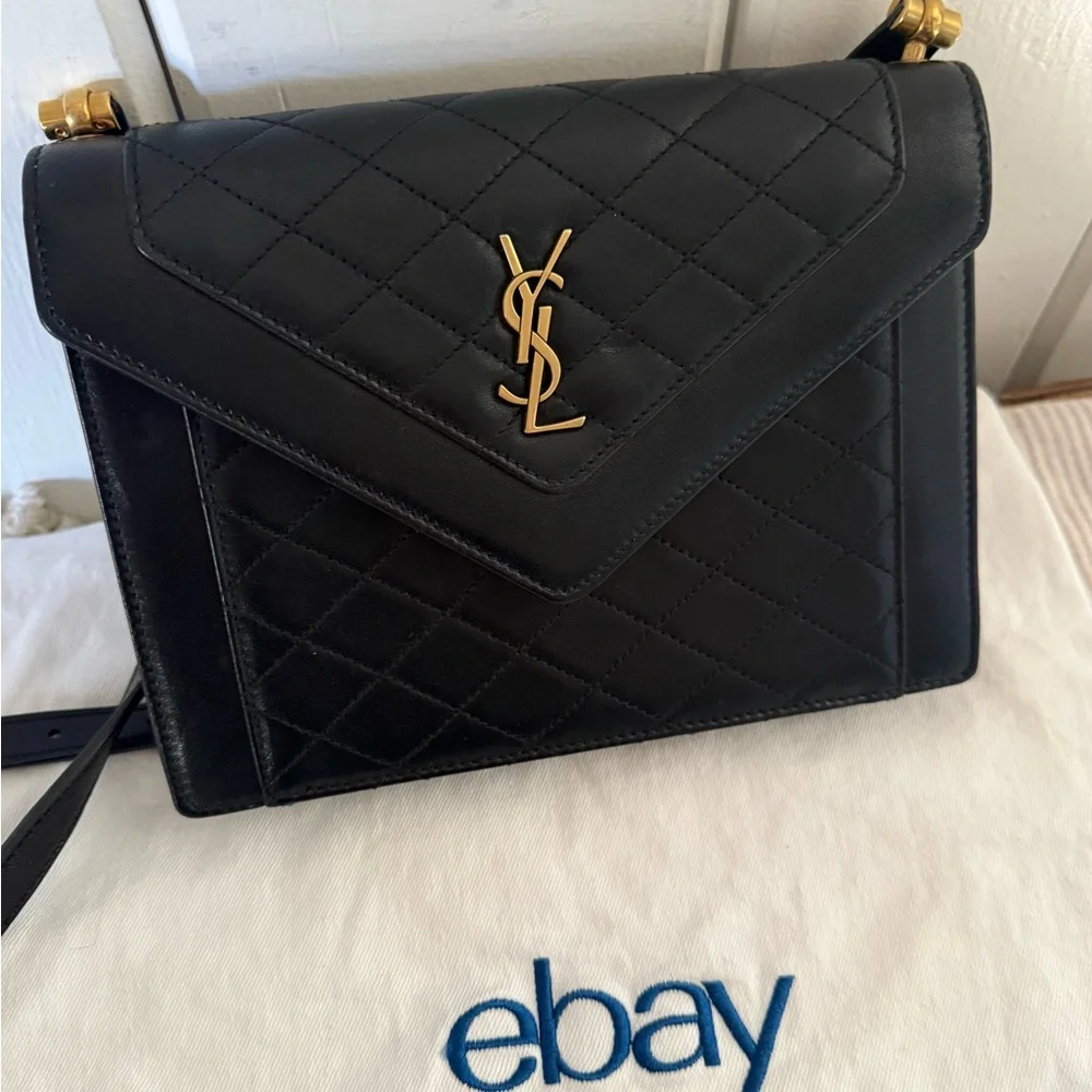 Saint Laurent Gaby Black Quilted Leather Shoulder Bag - Picture 3 of 16